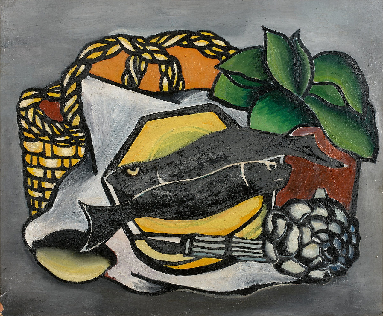 Georges Bauquier - Still Life with Fish [1948].jpg