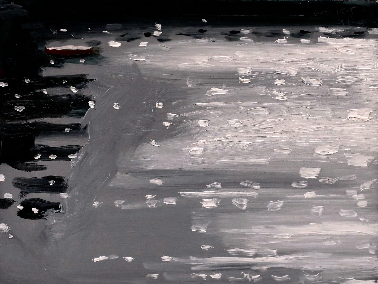 Alex Katz 1927 New York Lumière du soleil blanche White sunlight 1993 Musée Munich Brandhorst.jpg