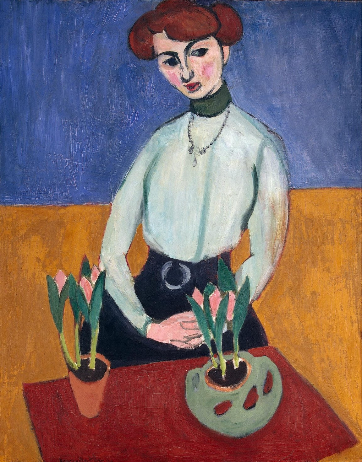 Henri Matisse - Girl with Tulips [1910].jpg
