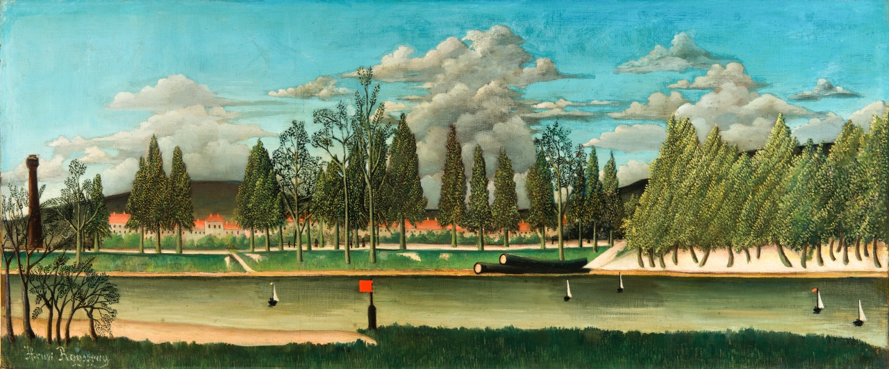 마크로스코 액자 버전 Vue du quai d'Asnières  1900. Oil on canvas. 52,7 x 126,4 cm. The Barnes Foundation, Philadelphia.jpg