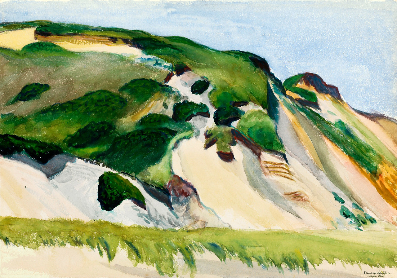 Dune at Truro  1930. Watercolor and pencil on paper. 35,6 x 50,8 cm. Private collection..jpg