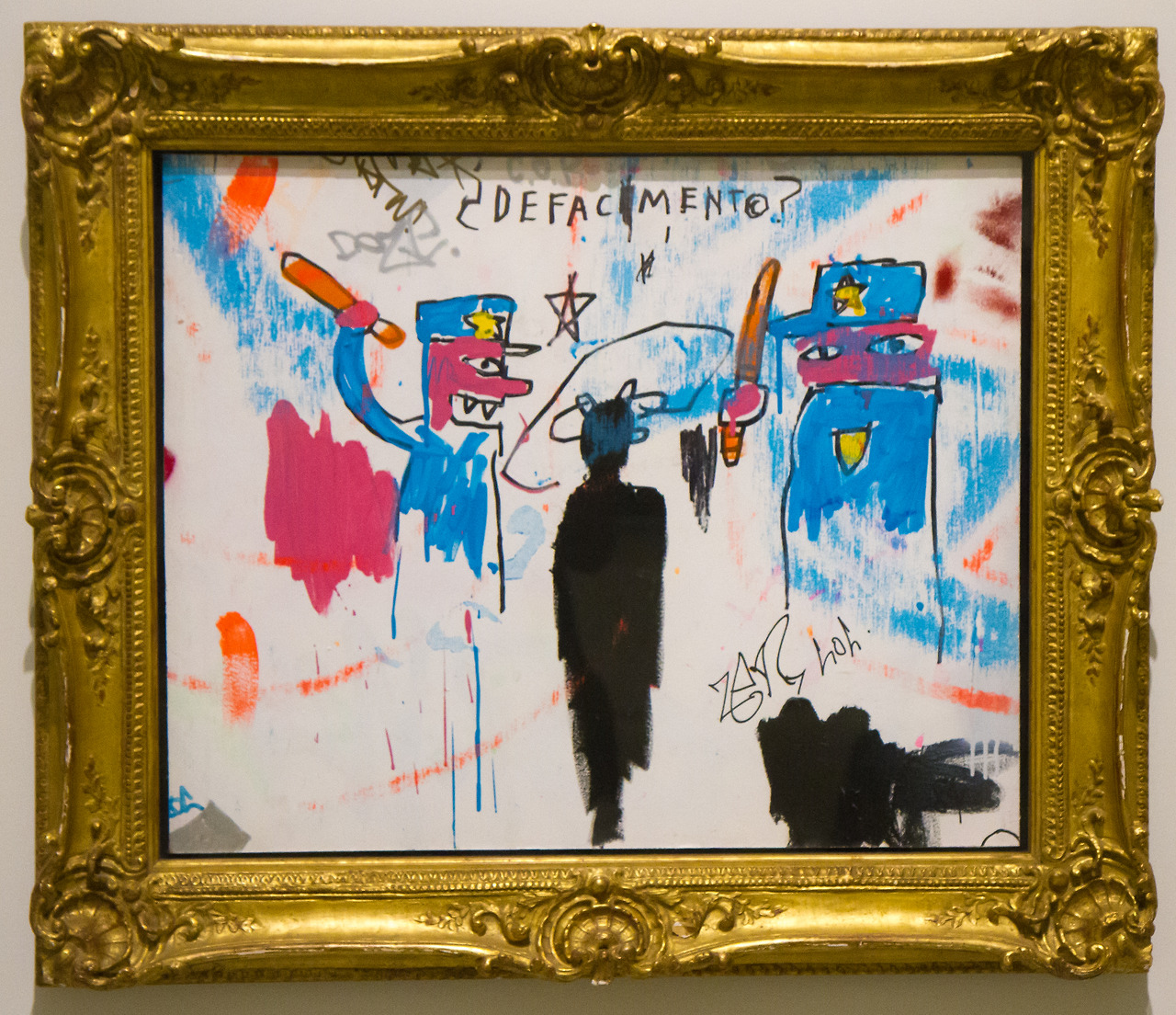 Jean-Michel Basquiat, The Death of Michael Stewart (Defacement).jpg