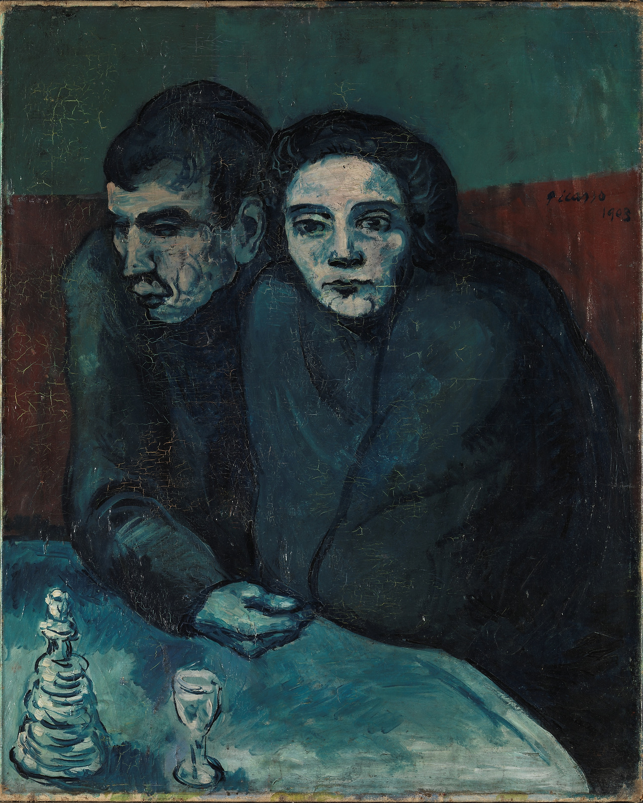Pablo Picasso - Poor Couple in a Café [1903].jpg