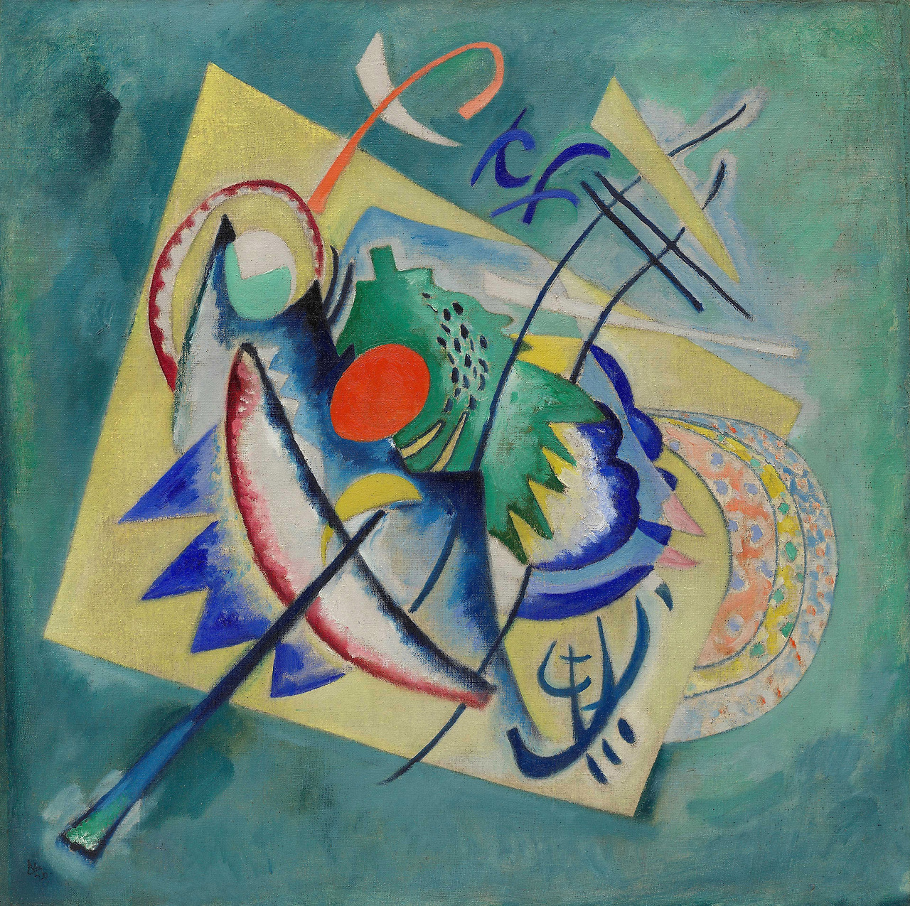 Wassily Kandinsky (1866–1944), Red Oval, 1920  Wassily Kandinsky (1866–1944)  Red Oval  1920     Oil on canvas  71.5 x 71.2 cm     Guggenheim Museum, New York.jpg