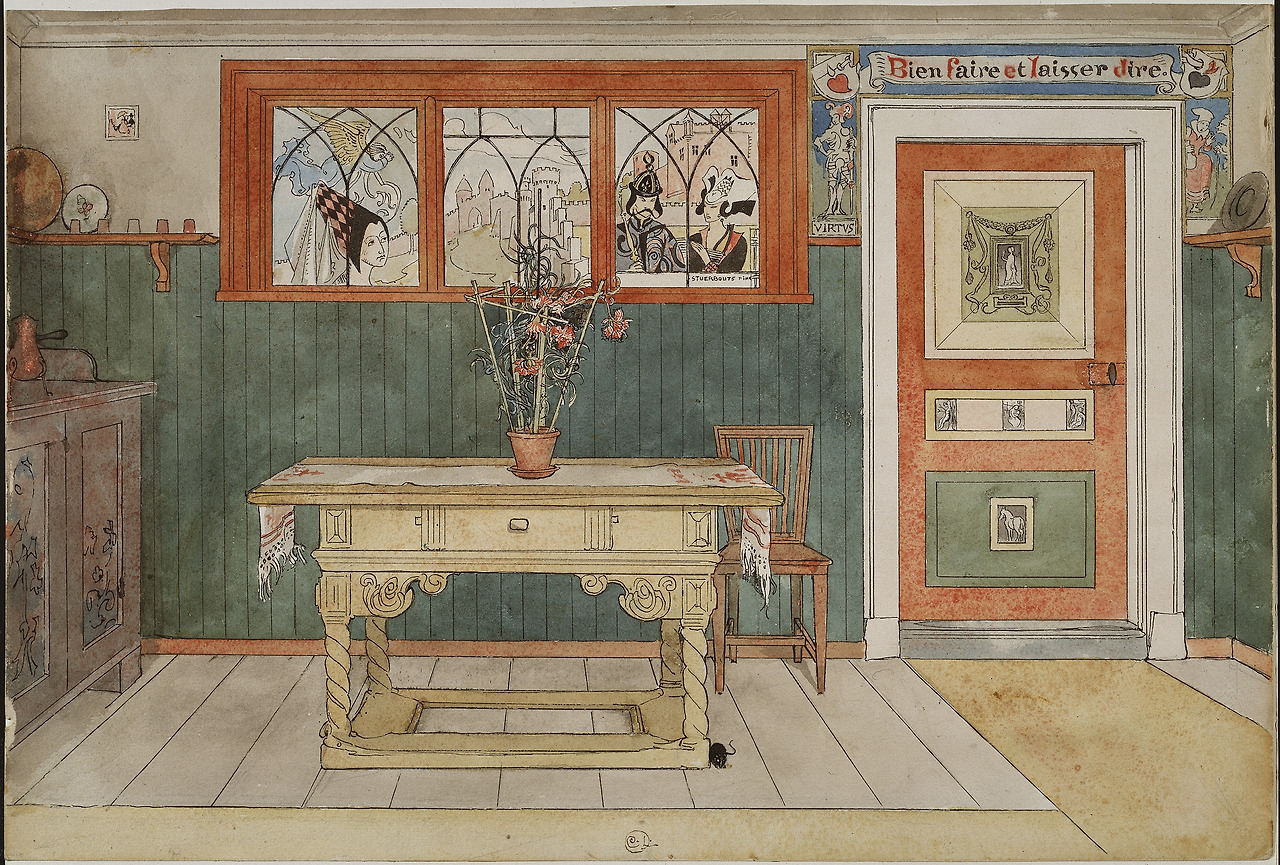 Larsson (Carl), The Dining Room, From A Home (26 watercolours), sd-Nationalmuseum Stockholm.jpg