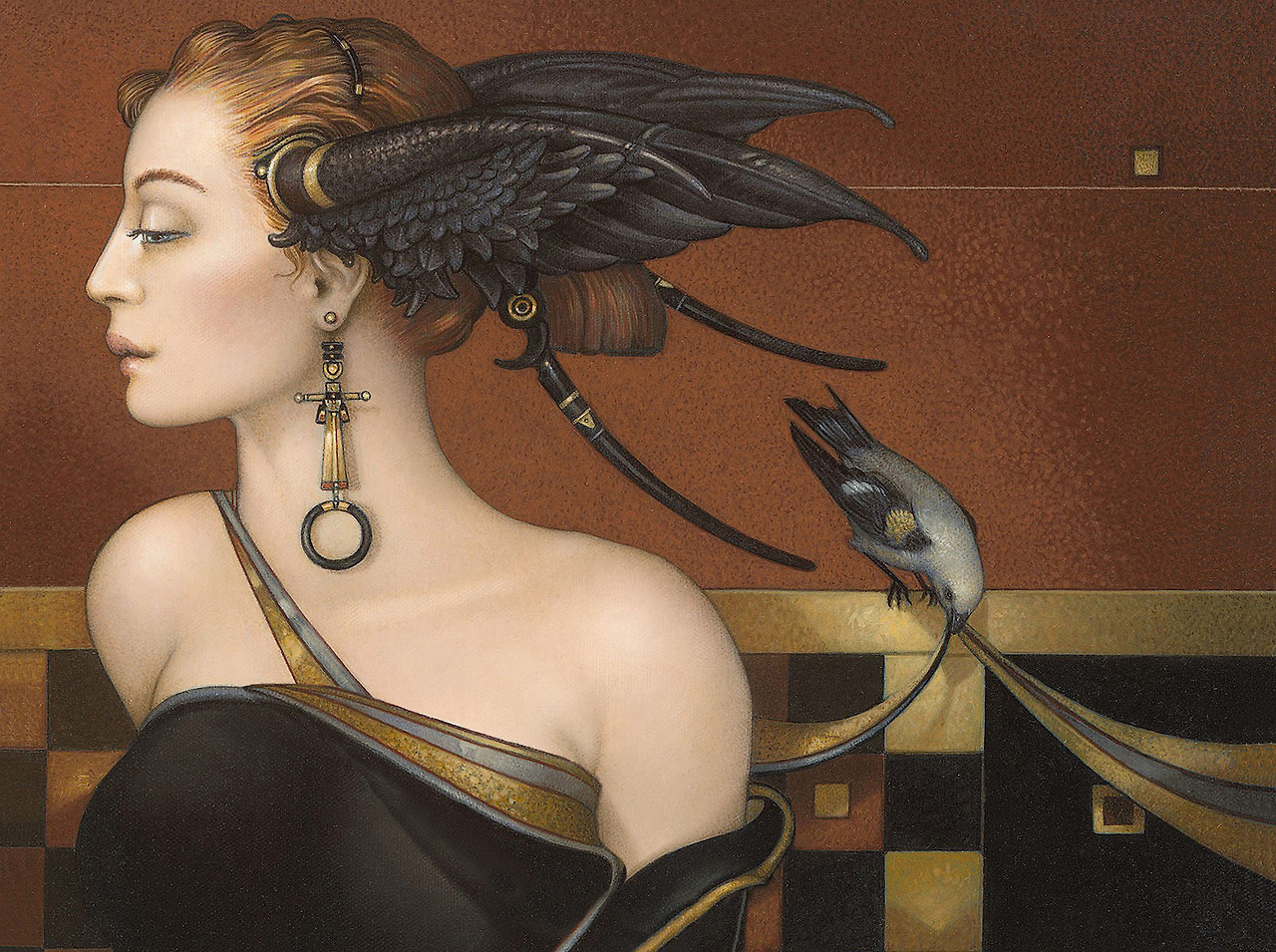 Michael Parkes %22Black Orchid%22 2005.jpg