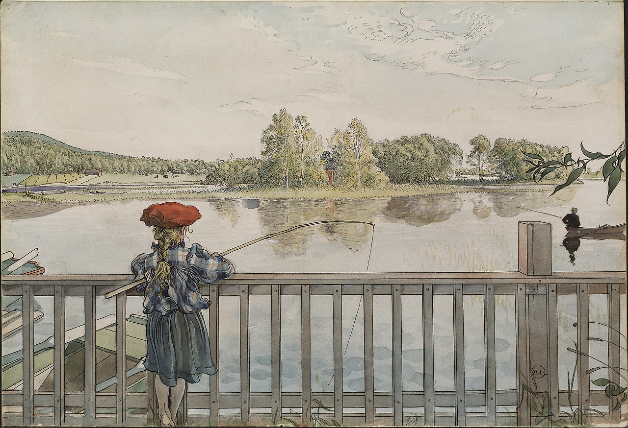 Larsson (Carl), Lisbeth Angling. From A Home (26 watercolours), sd-Nationalmuseum Stockholm.jpg