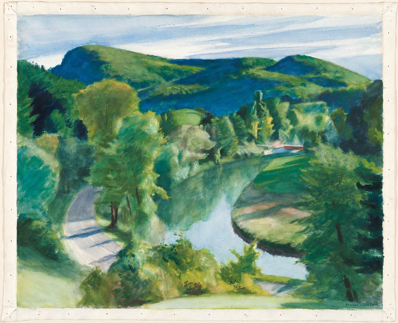 First Branch of the White River, Vermont  1938. Watercolor over graphite pencil on paper. 55,2 x 68,3 cm. Museum of Fine Arts, Boston. .jpg