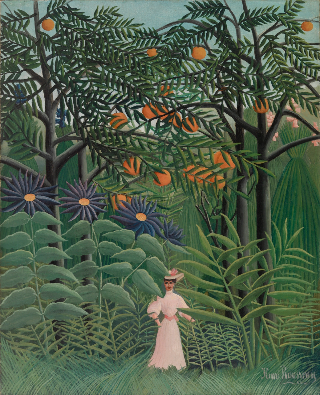 마크로스코 액자 버전 Woman Walking in an Exotic Forest  1905. Oil on canvas. 100 x 80,6 cm. The Barnes Foundation, Philadelphia.jpg