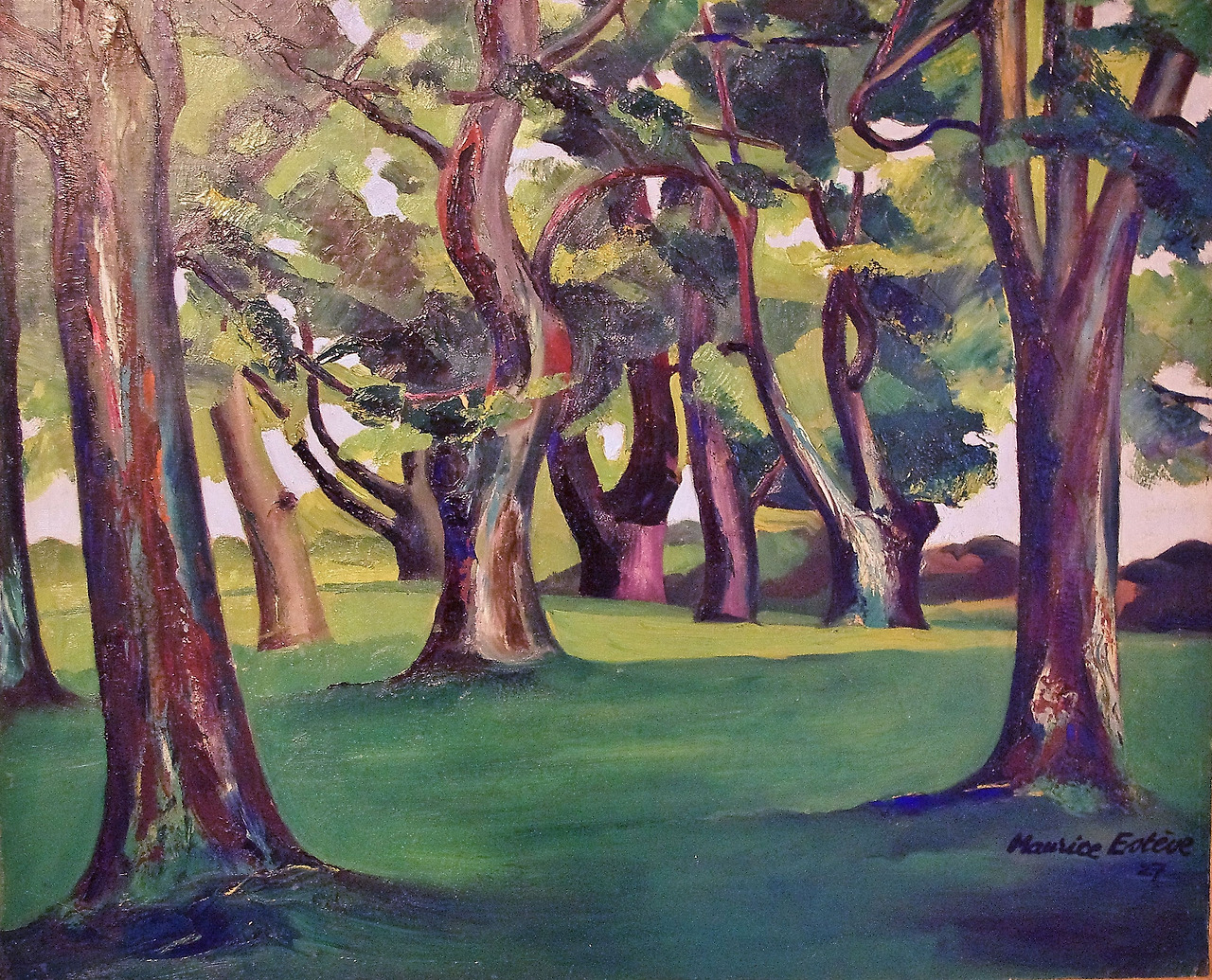 Musée Estève - %22Châtaigneraie%22 (1927)  Maurice Estève (1904- 2001) est un peintre autodidacte natif de Culan..jpg