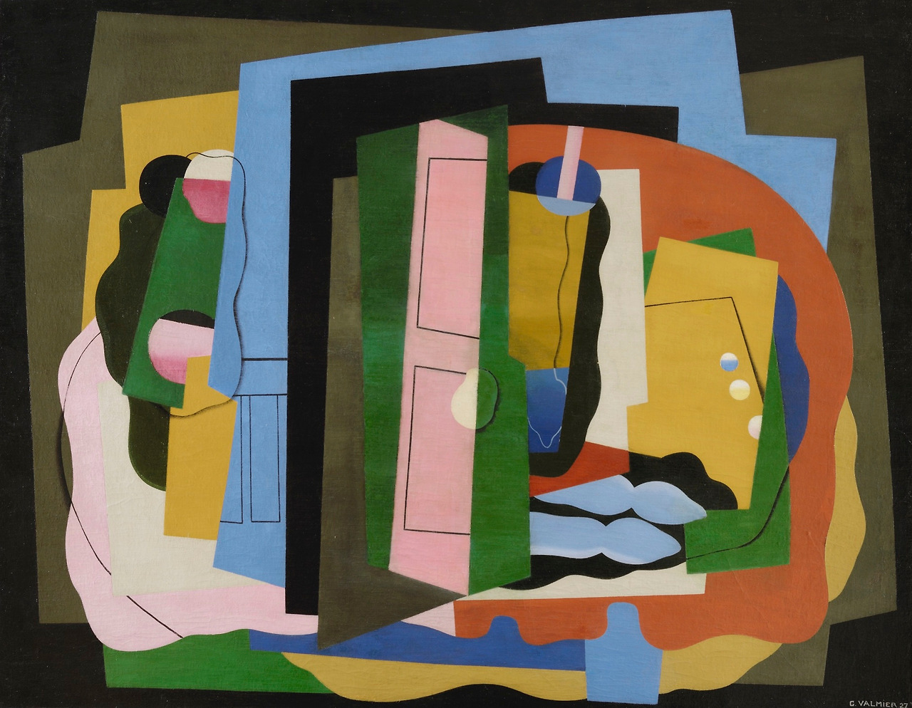 2 Georges Valmier - The Pink Door or The Room [1927].jpg