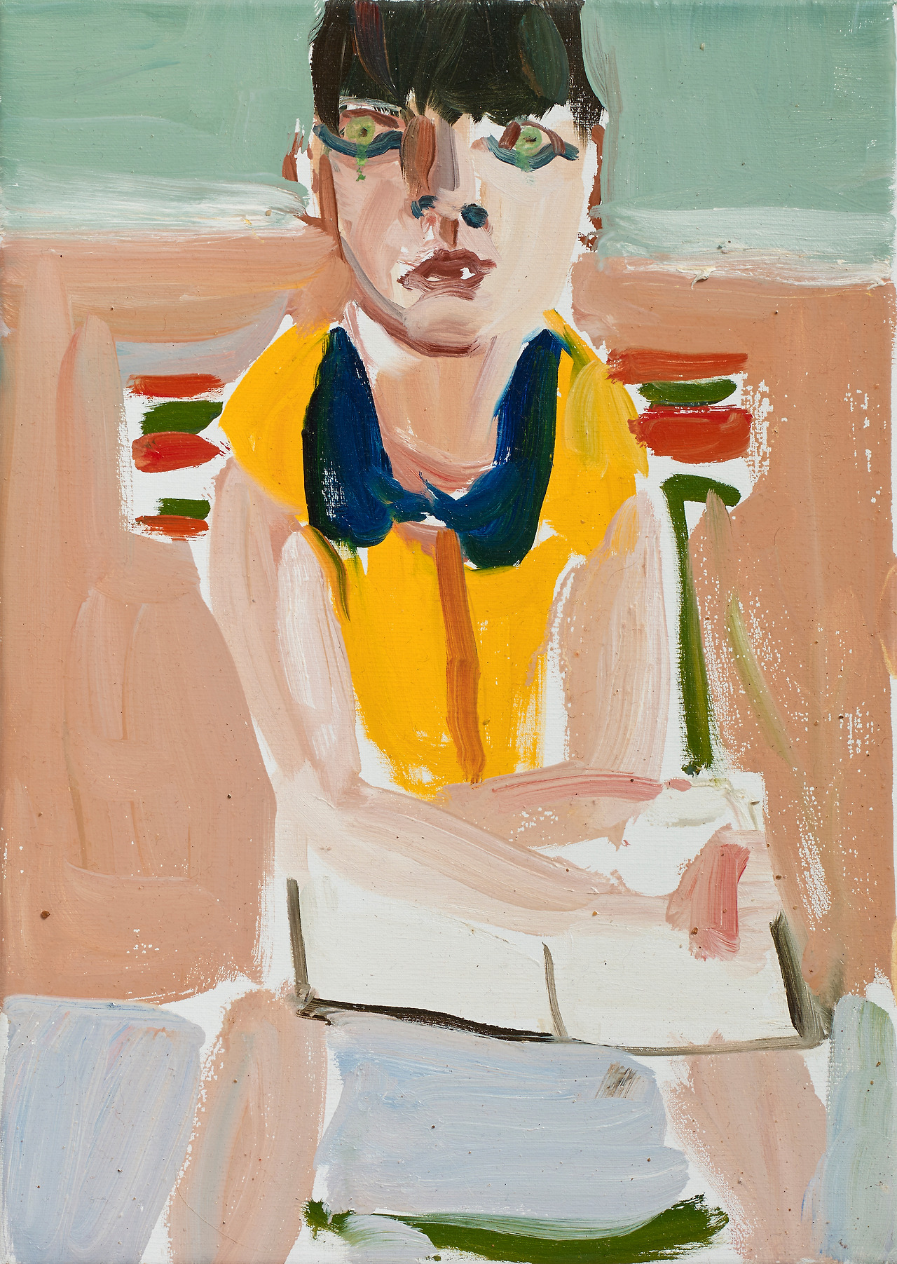 Esme in a Yellow Dress, 2016 Oil on canvas  Copyright: © Chantal Joffe  Courtesy the artist and Victoria Miro, London : Venice..jpg
