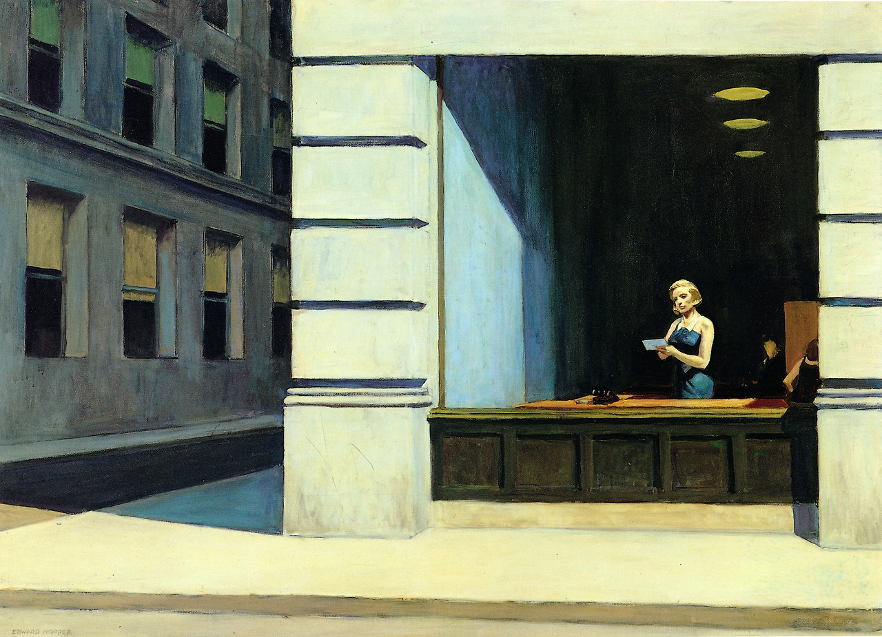 New York Office  1962. Oil on canvas. 102,87 x 140,02 cm. Montgomery Museum of Fine Arts, Montgomery, Alabama.jpg