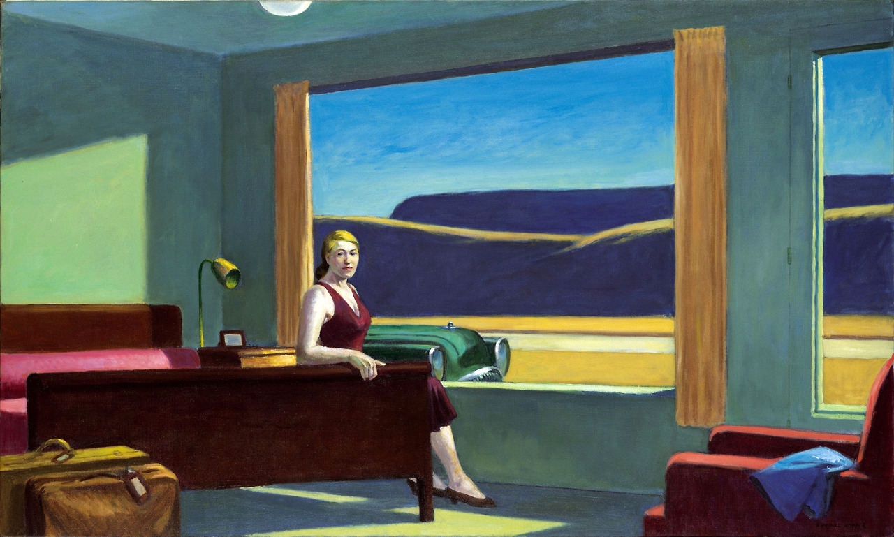 Western Motel  1957. Oil on canvas. 77,8 x 128,3 cm. The Yale University Art Gallery, New Haven, Connecticut..jpg