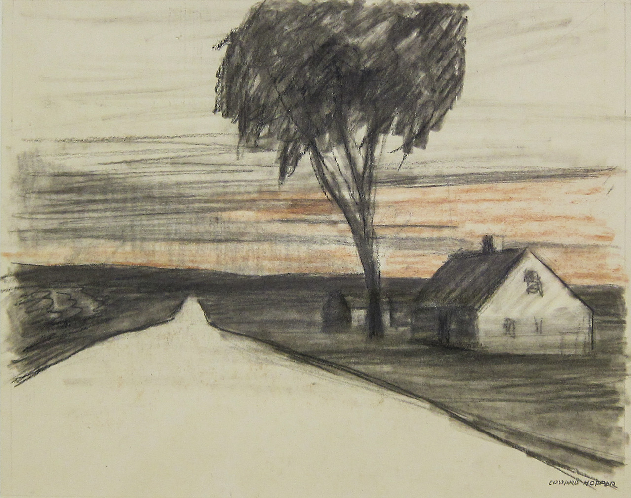 Edward Hopper, Studies for Solitude #56, 1944.jpg