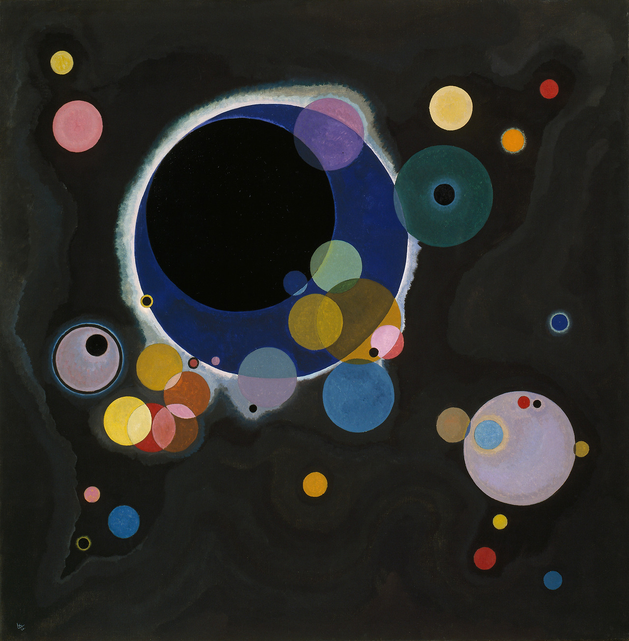 Wassily Kandinsky (1866–1944), Several Circles, 1926  Wassily Kandinsky (1866–1944)  Several Circles  1926     Oil on canvas  140.3 x 140.7 cm     Guggenheim Museum, New York.jpg