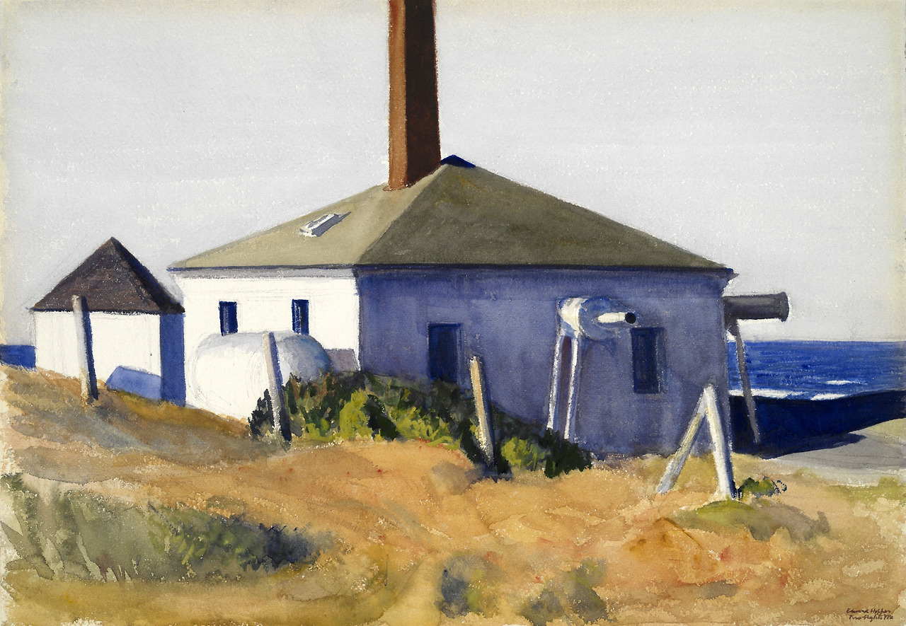 House of the Fog Horn, No. 3  1929. Watercolor, with graphite underdrawing. 35,4 x 50,6 cm. Yale University Art Gallery, New Haven, Connecticut. .jpg