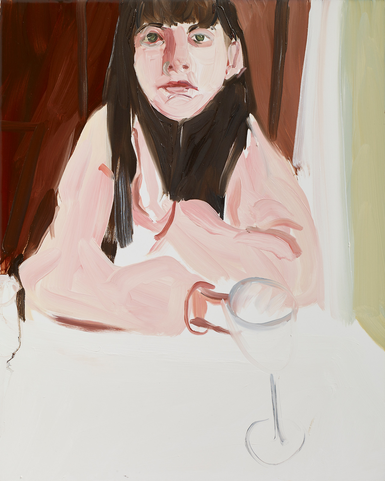 Esme on her Birthday, 2017 Oil on board  Copyright: © Chantal Joffe  Courtesy the artist and Victoria Miro, London : Venice.jpg