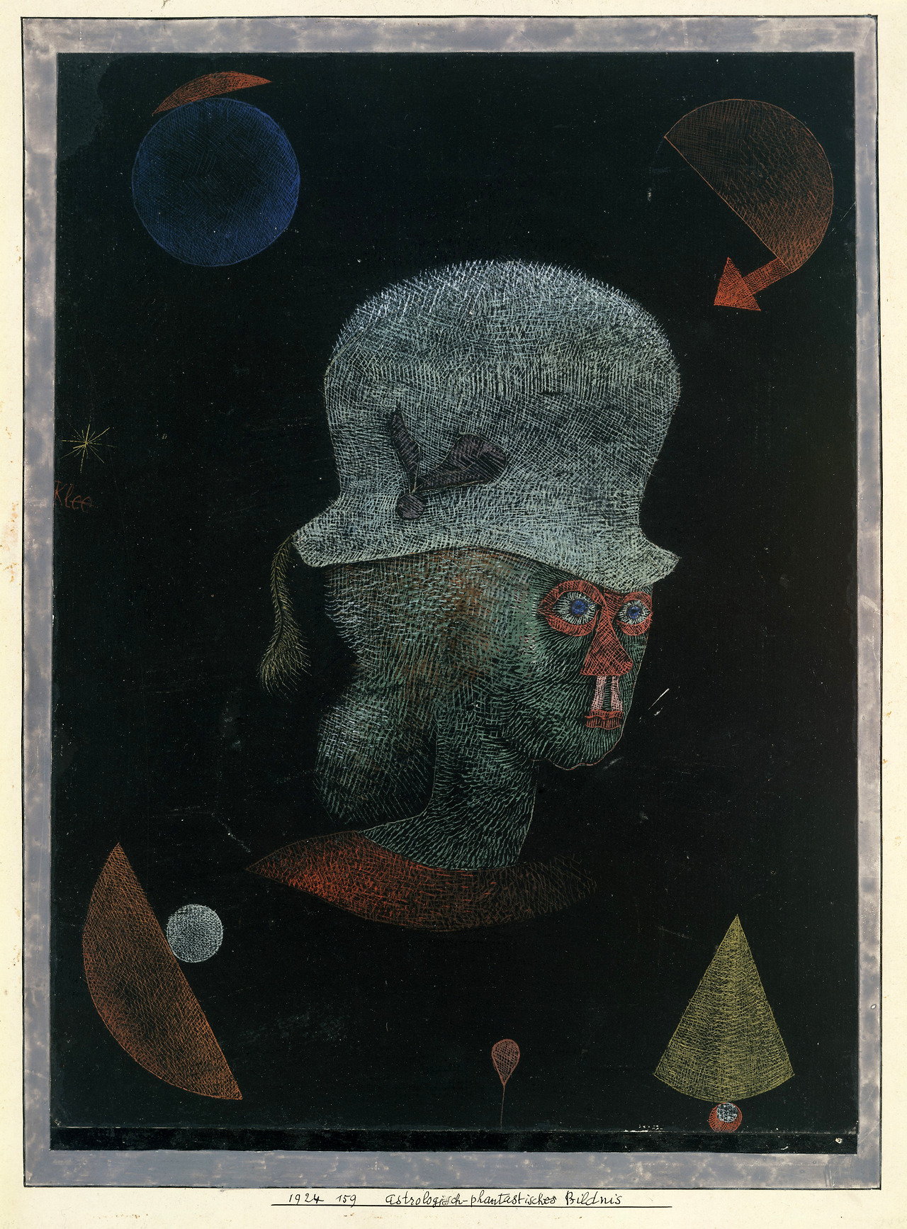 Astrological Fantasy Portrait  1924. Gouache on paper, bordered with ink and gouache. 31,4 x 23,8 cm. The Metropolitan Museum of Art, New York. 1984..jpg