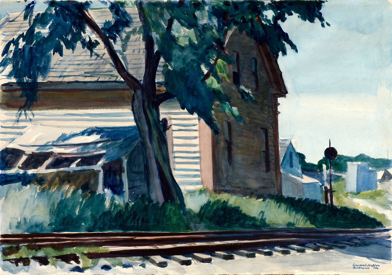 Lime Rock Railroad  1926. Watercolor and gouache over graphite on cream wove paper. 35,5 x 50,7 cm. Princeton University Art Museum, Princeton. x1946-266..jpg