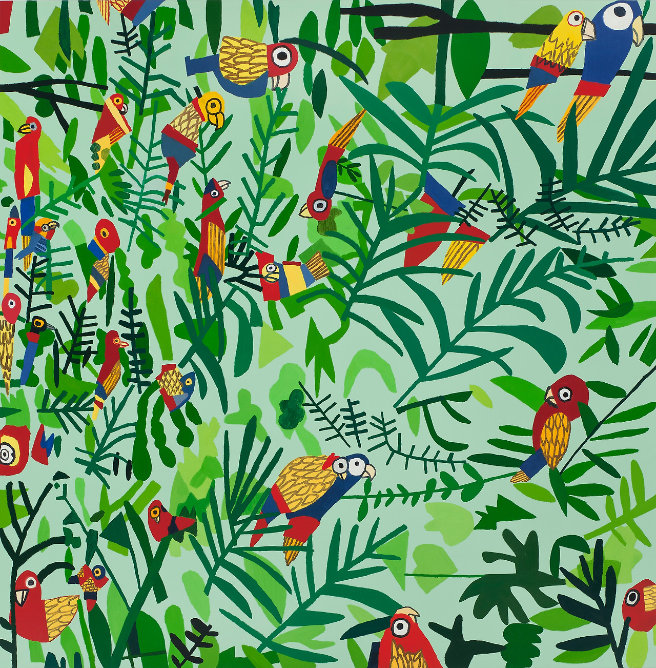 Jonas Wood, Untitled (Parrot Patterns), 2012.jpg