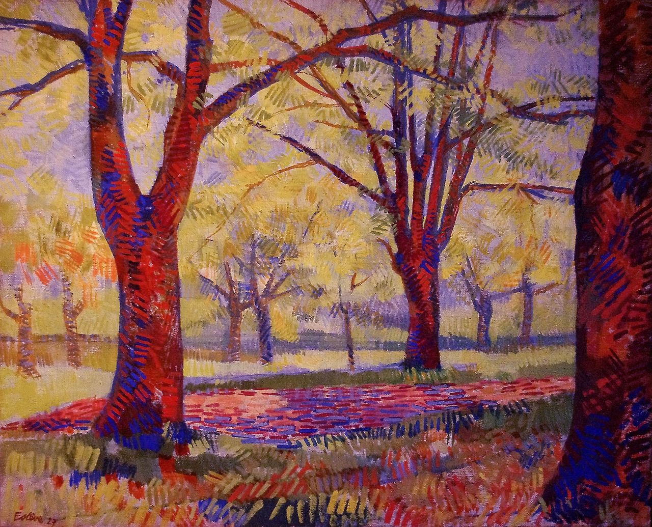 Musée Estève - %22 Paysage au printemps%22 (1927)  Maurice Estève (1904- 2001) est un peintre autodidacte natif de Culan..jpg