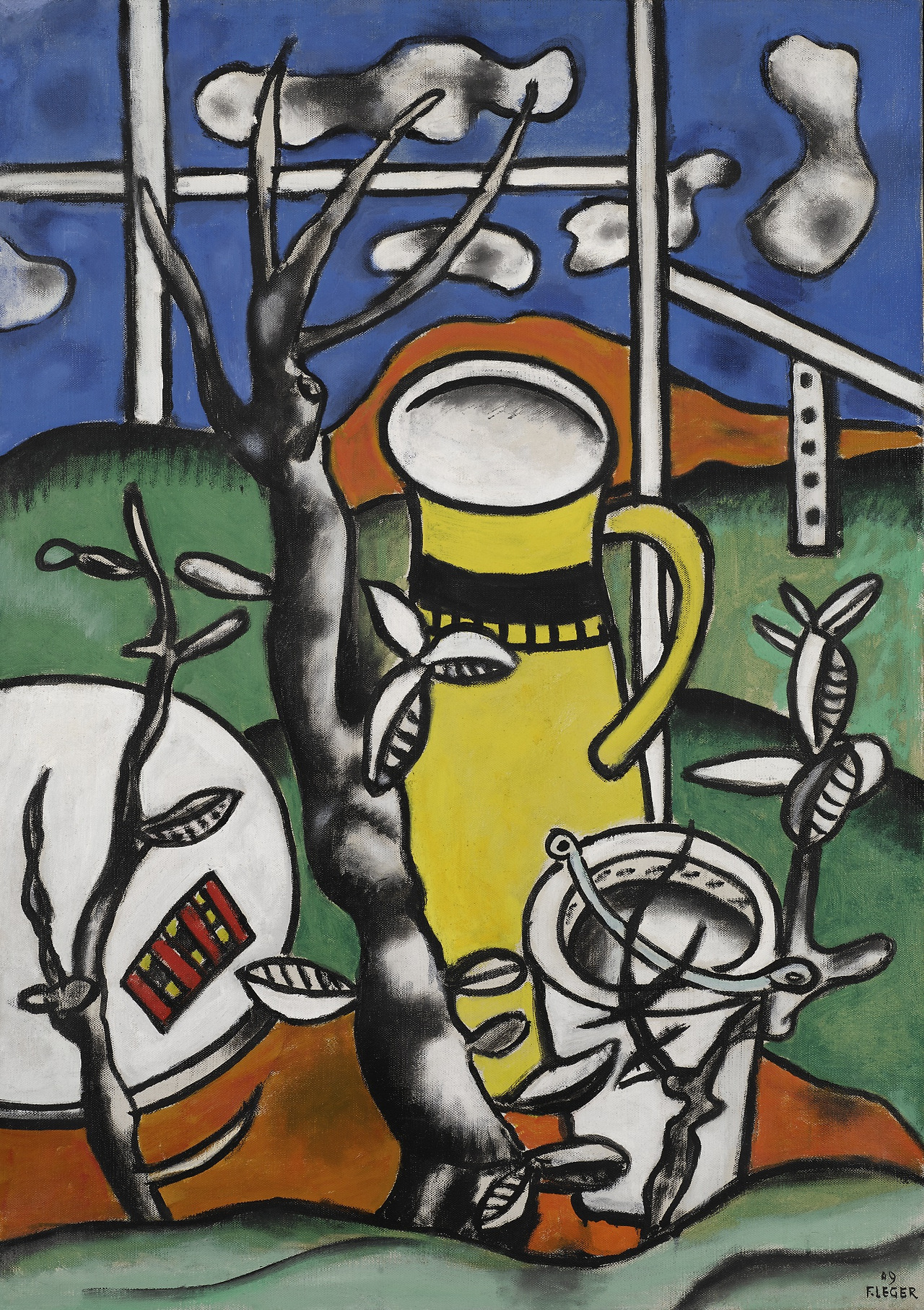 Fernand Léger - Yellow Vase in a Landscape [1949].jpg