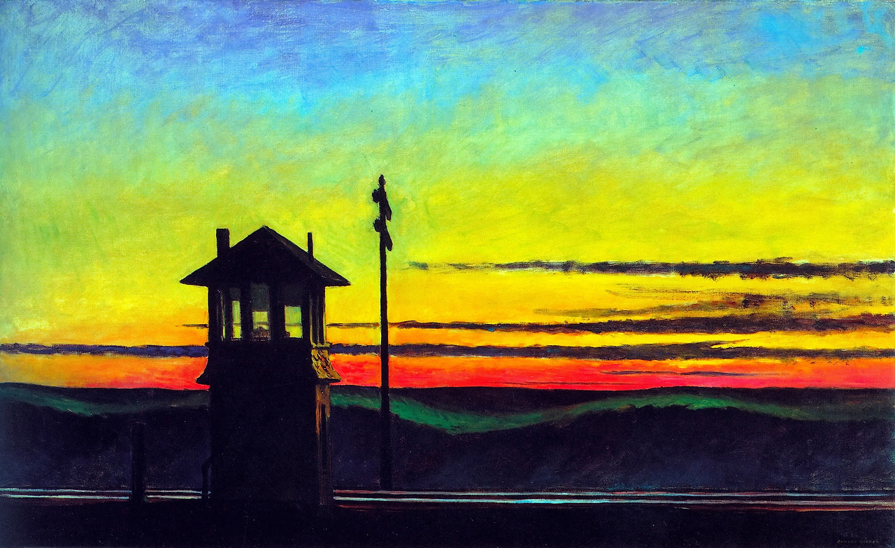 Railroad Sunset  1929. Oil on canvas. 74,5 x 122,2 cm. Whitney Museum of American Art, New York. 70.117.jpg