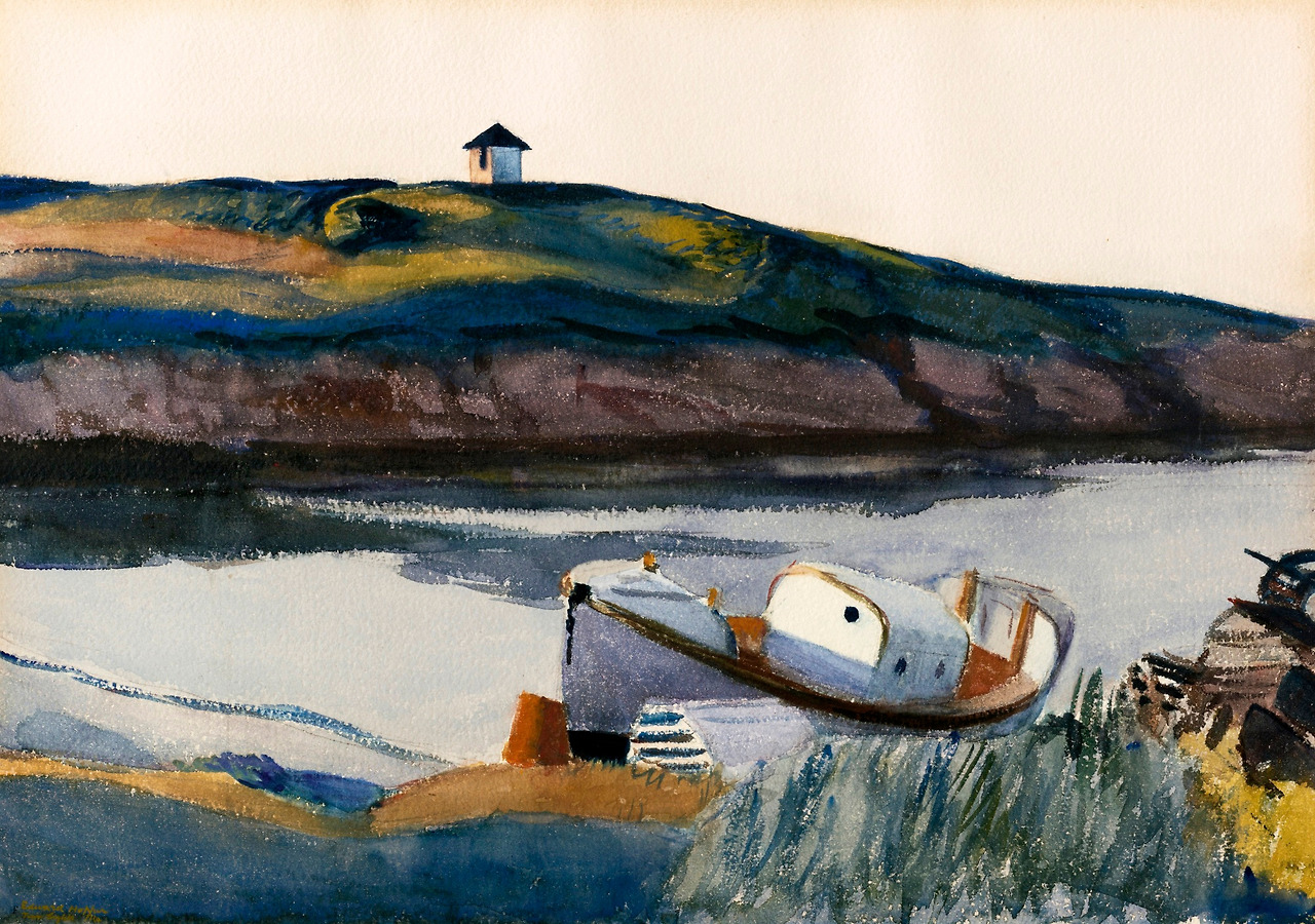 Coast Guard Cove  1929. Watercolor on paper. 35,6 x 50,8 cm. Private collection..jpg