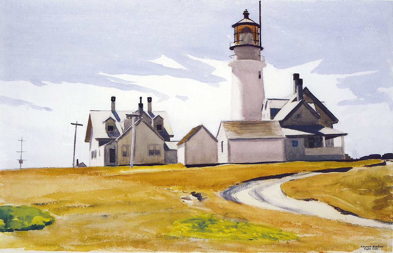 Highland Light  1930. Watercolor over graphite on rough white wove paper. 42,3 x 65,3 cm. Harvard Art Museums:Fogg Museum, Cambridge. 1930.462..jpg