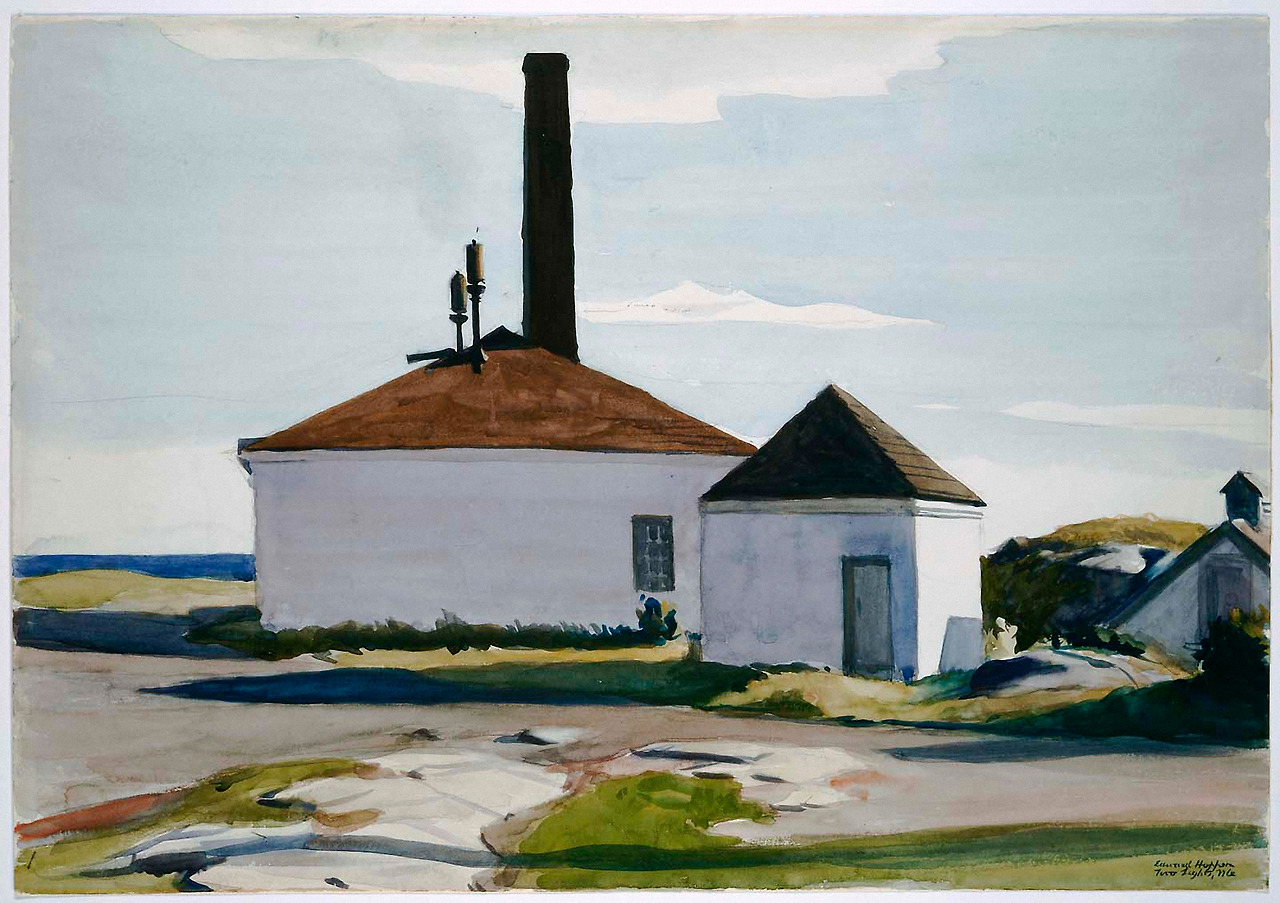 House of the Fog Horn, No. 2  1927. Watercolor over graphite pencil on paper. 35,2 x 50,6 cm. Museum of Fine Arts, Boston. .jpg