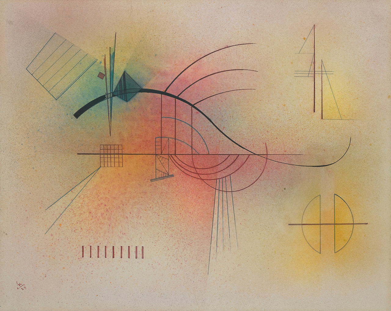 Wassily Kandinsky (1866–1944), Line, 1929  Wassily Kandinsky (1866–1944)  Line  1929     Watercolour and pen and ink on paper  35.5 x 43.5 cm     Private collection.jpg