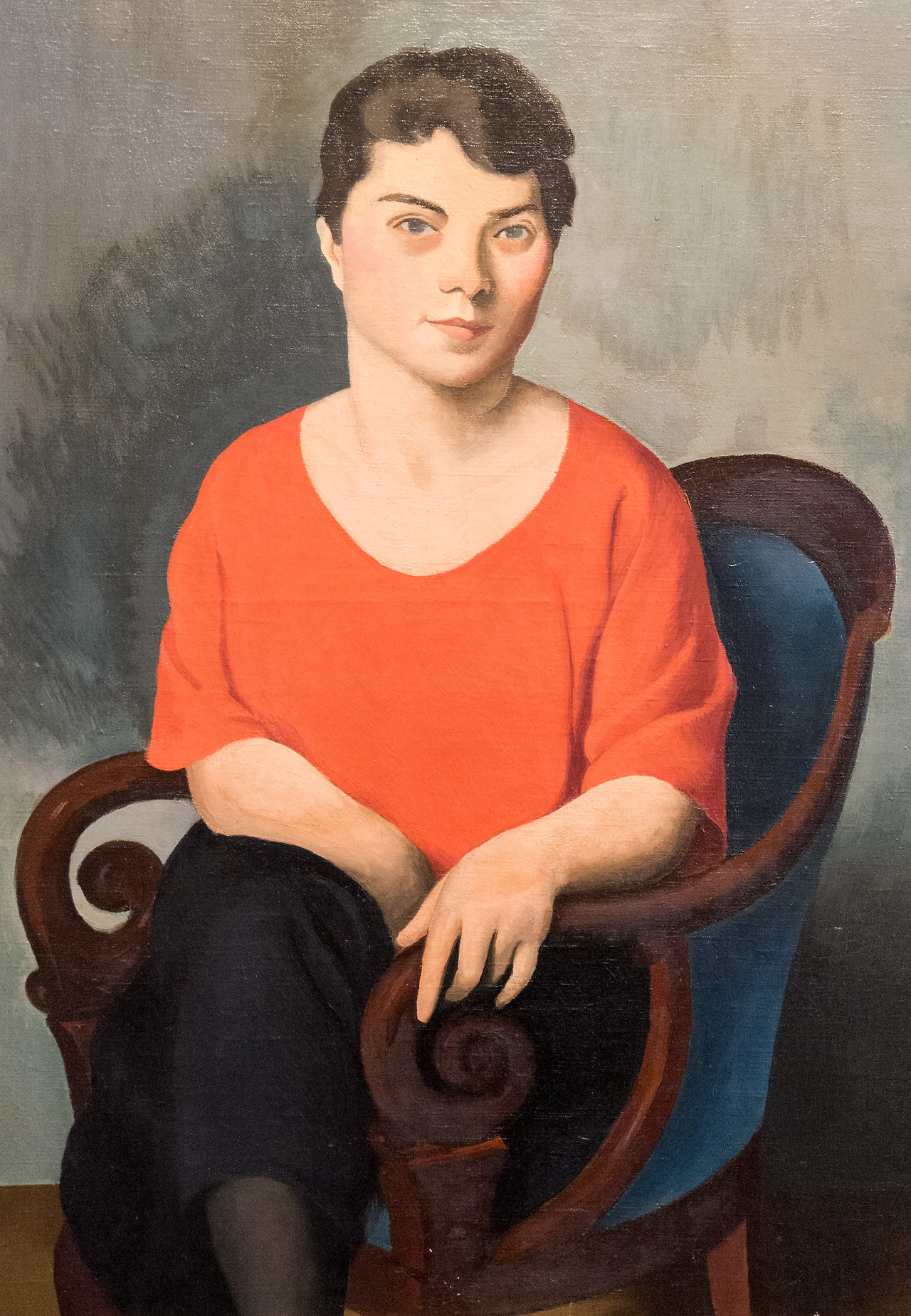 Roger de la Fresnaye (Le Mans, 1885 - Grasse, 1925) %22La Roumaine%22 (1921, huile sur toile) musée d'Art moderne, Troyes (Aube, France).jpg