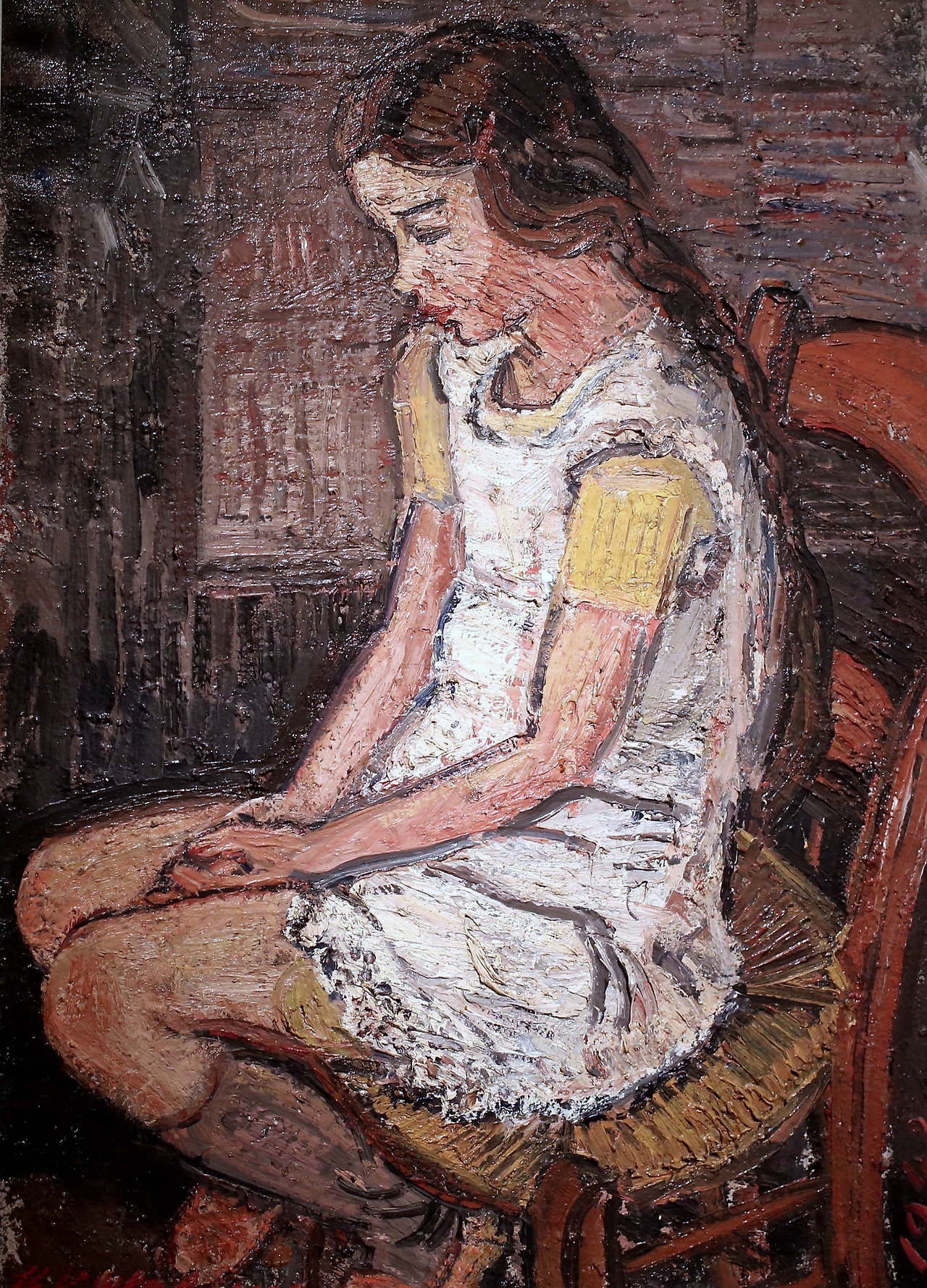 Henri Victor Wolvens.1896-1977. Portrait d'Hélène. 1943. Ixelles Musée des Beaux Arts..jpg