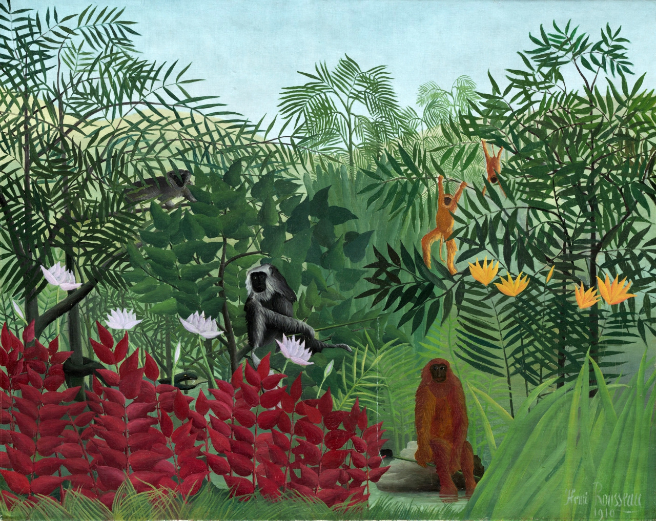 마크로스코 액자 버전 Tropical Forest with Monkeys  1910. Oil on canvas. 129,5 x 162,5 cm. National Gallery of Art, Washington. 1982.76.7.jpg