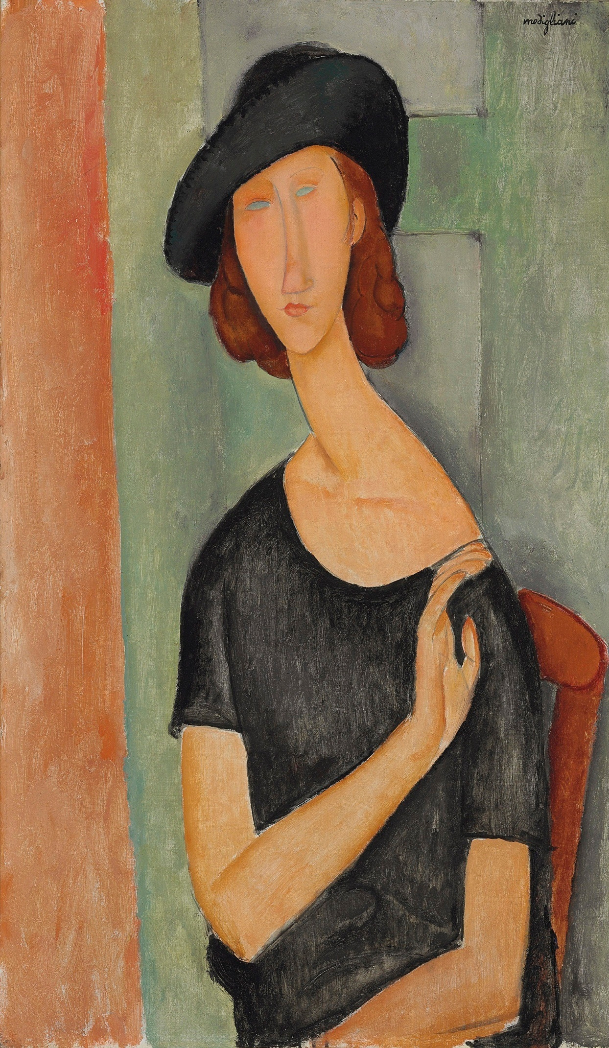 Amedeo Modigliani - Jeanne Hébuterne (Au Chapeau) [1919].jpg