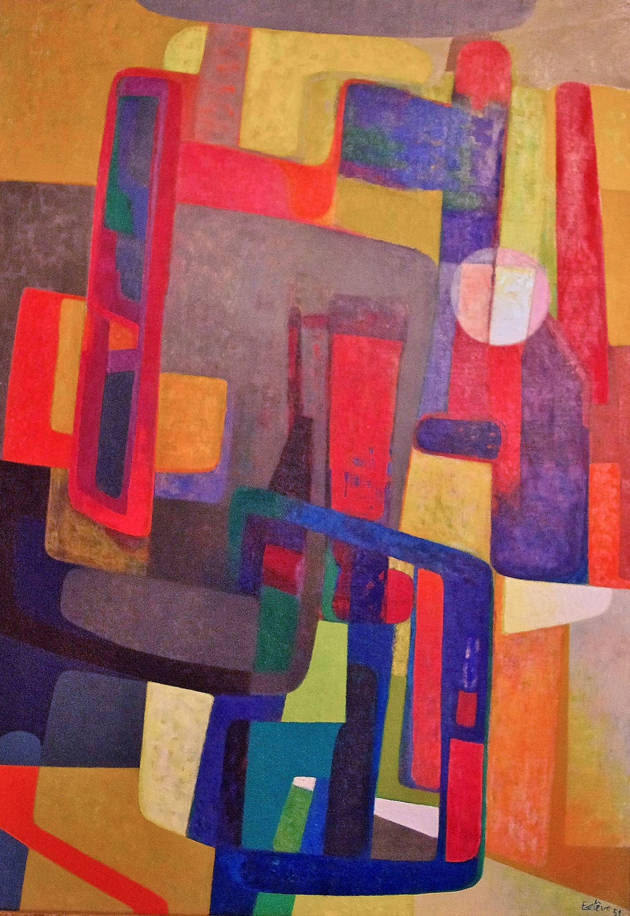 Musée Estève - %22Paris a deux mille ans%22 (1951)  Maurice Estève (1904- 2001) est un peintre autodidacte natif de Culan..jpg