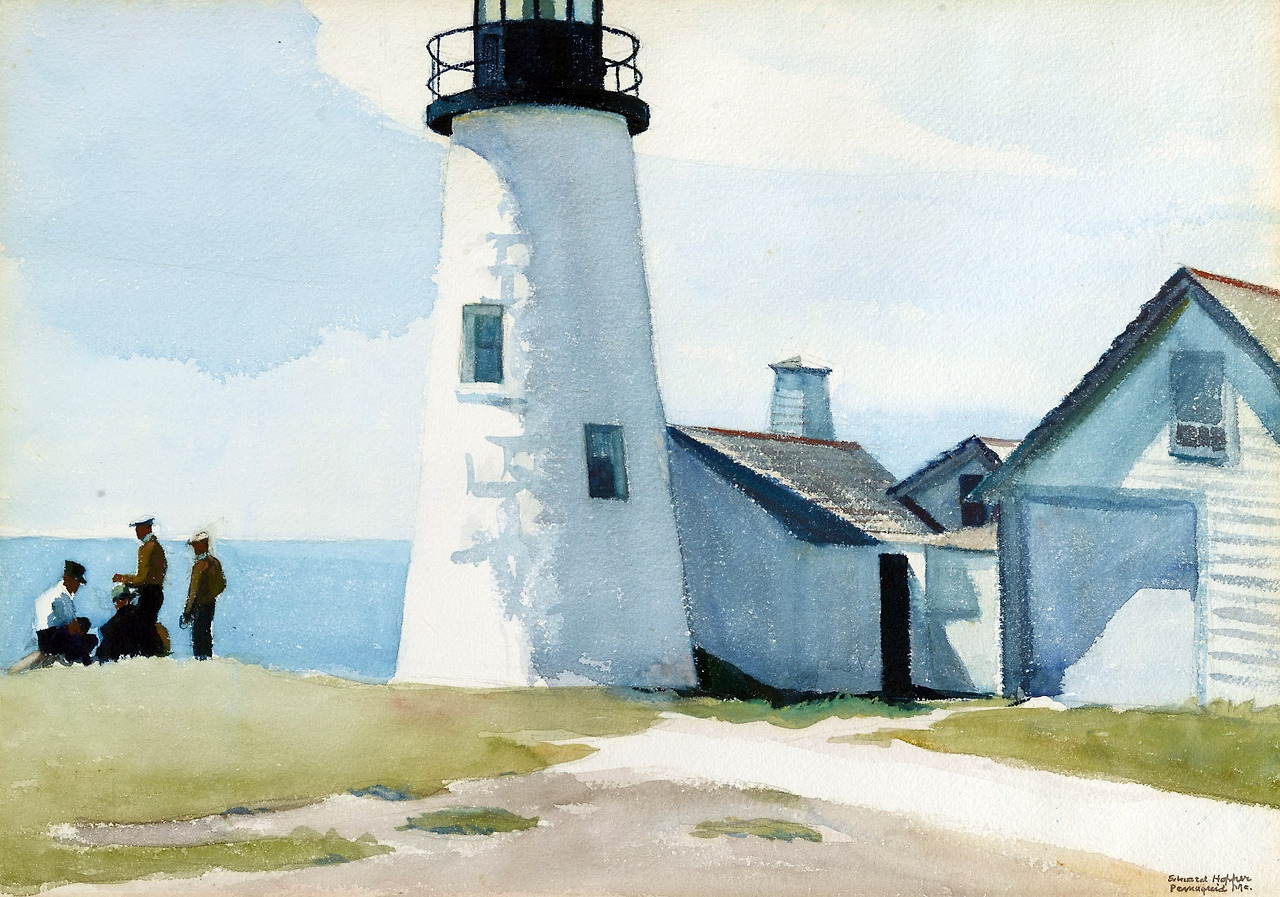 Pemaquid Light  1929. Watercolor on paper. 35,56 x 50,8 cm. Portland Museum of Art, Portland..jpg