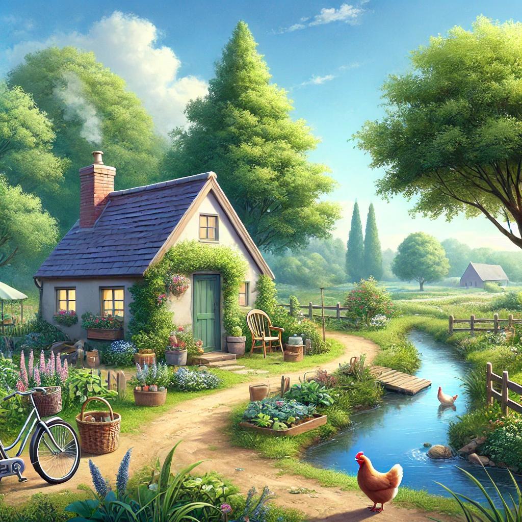 A_serene_landscape_depicting_a_simple_rural_life._.jpg