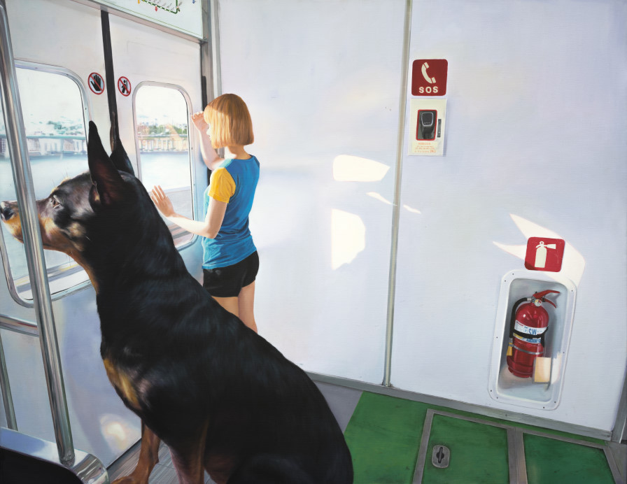 Gleaming-Accompany by.. 91.0×116.8cm oil on canvas 2012.jpg