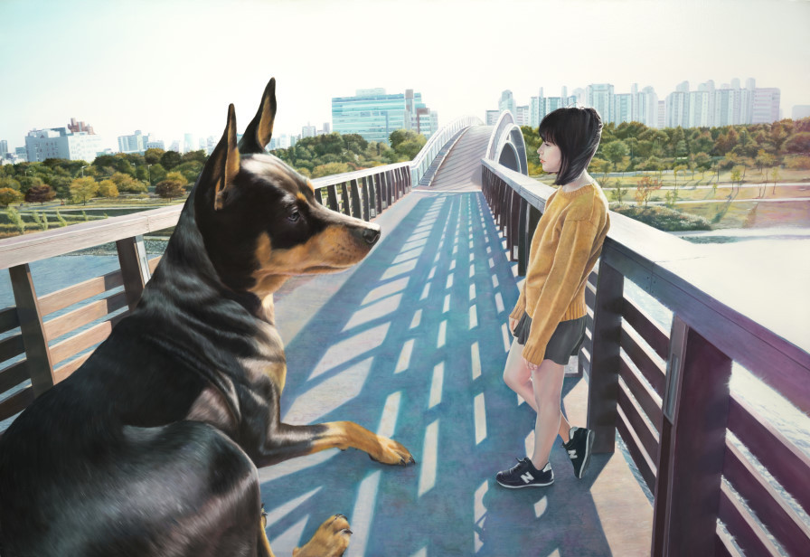 Gleaming-Calm reflection 112.1x162.2cm oil on canvas 2013.jpg