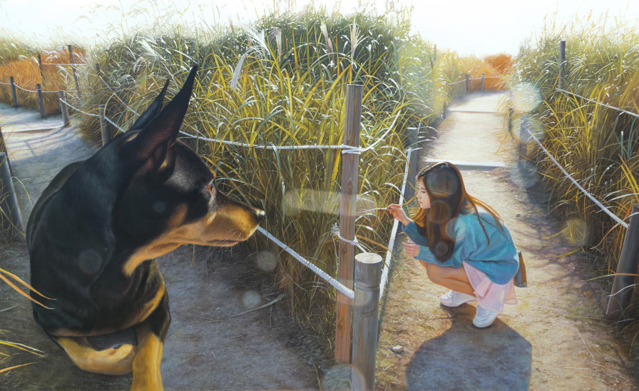 Gleaming-Fall in light 89.4x145.5cm oil on canvas 2014.jpg