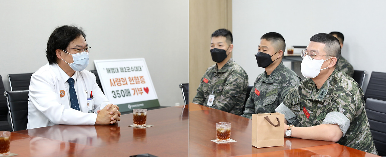 일산백병원, 해병대로부터 헌혈증서 기부받아5.jpg