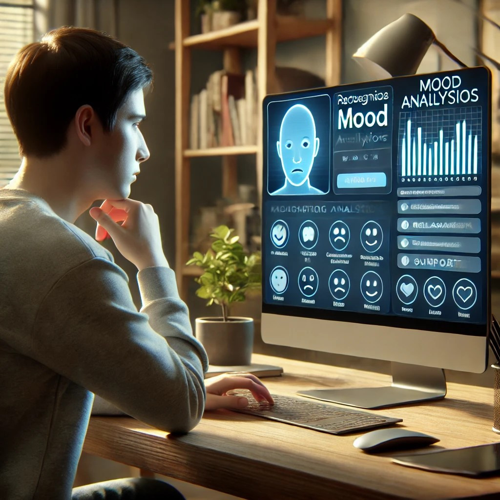DALL·E 2024-09-27 14.01.12 - An AI system recognizing emotions and responding accordingly. The scene shows a user interacting with a digital assistant on a laptop, where the AI is.jpg