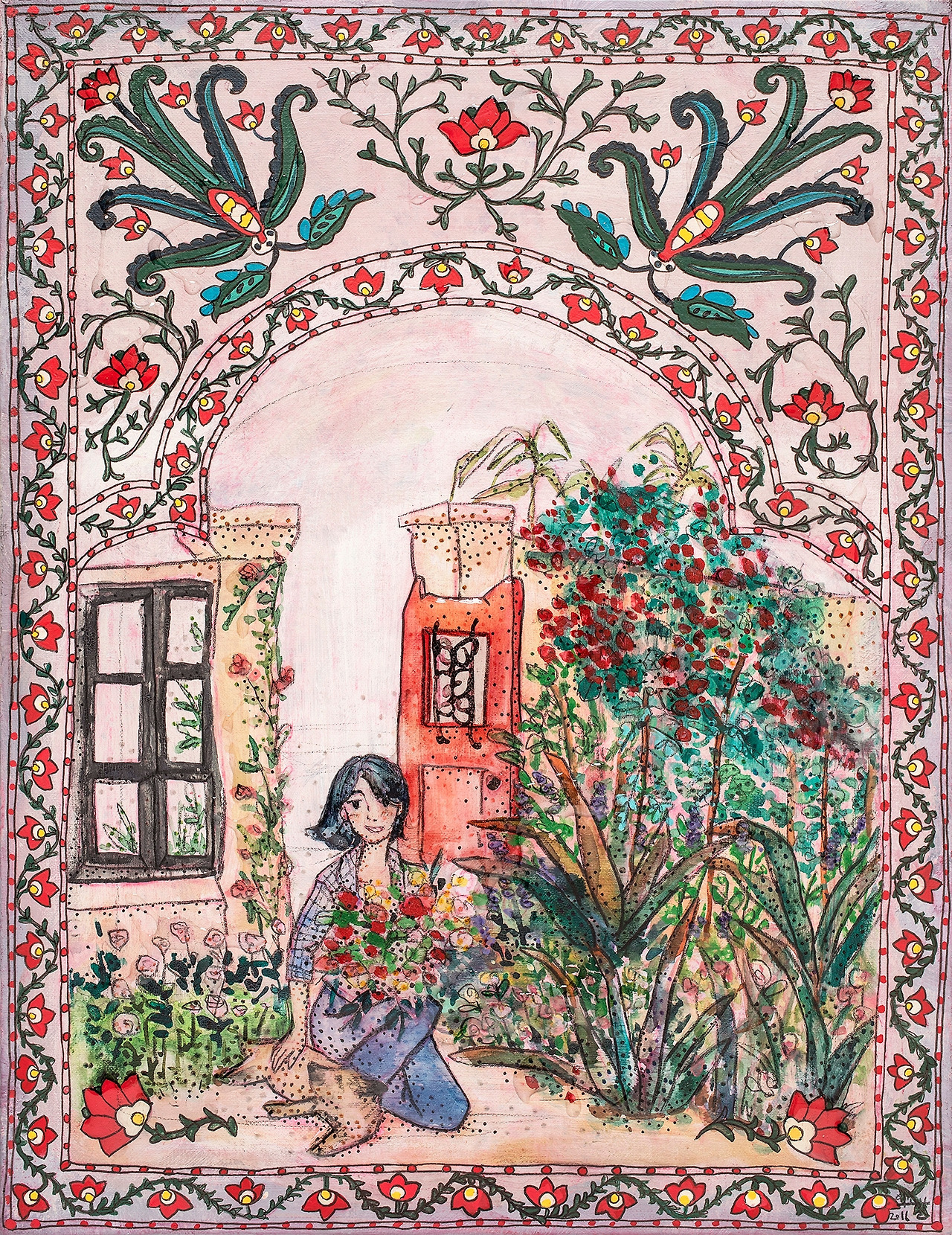 이소발, welcome home.종이에 혼합재료, 2017.jpg