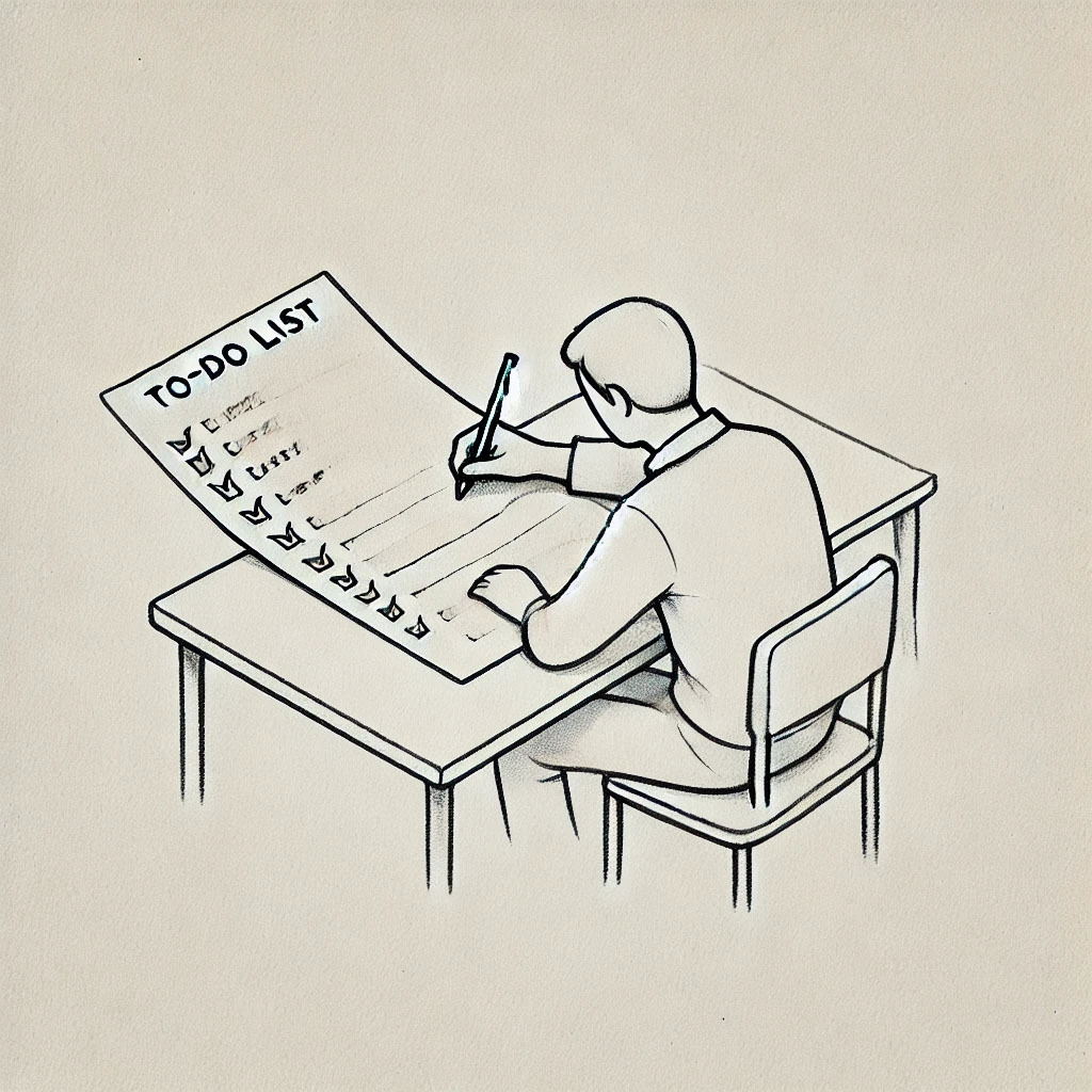 re _0016_DALL·E 2025-02-16 21.56.05 - A minimalistic pencil sketch of a person organizing a to-do list on a desk. The pe.jpg