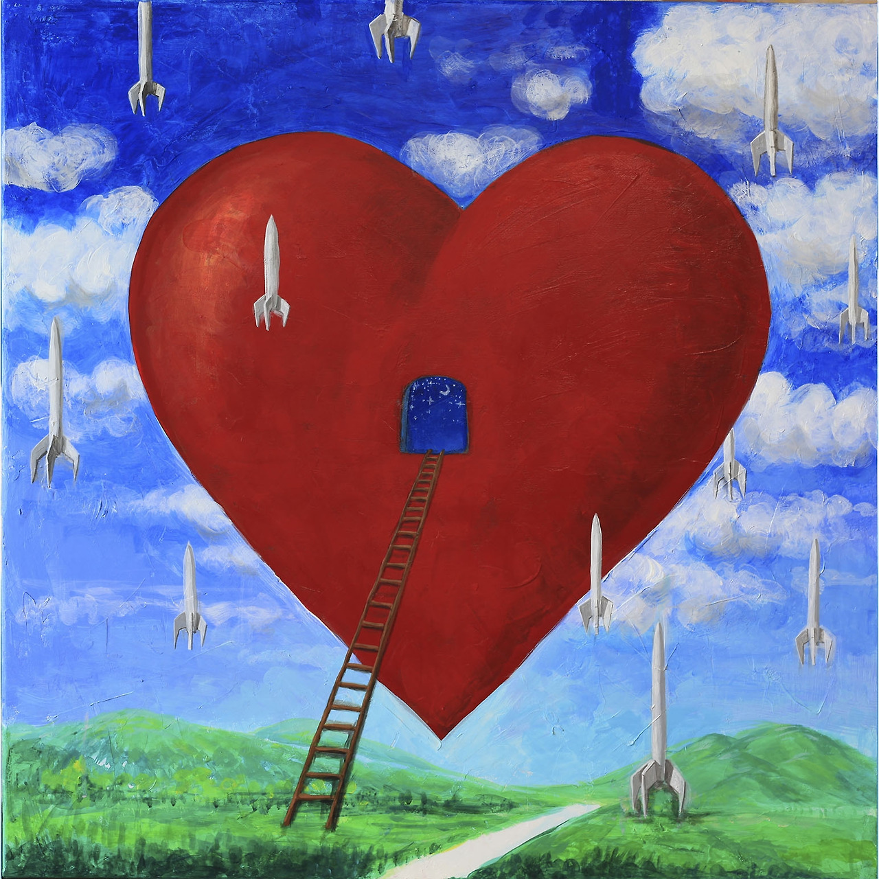 Missile Heart (로켓 기도)91X91cm 50호 Acrylic on canvas 2021.jpg