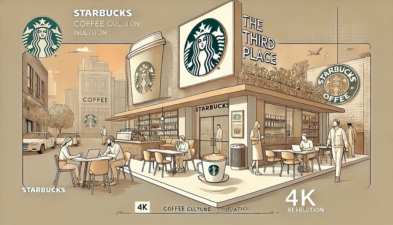 IBM _0007_DALL·E 2024-11-24 20.38.10 - A modern minimalist illustration of Starbucks' coffee culture innovation. Depict .jpg