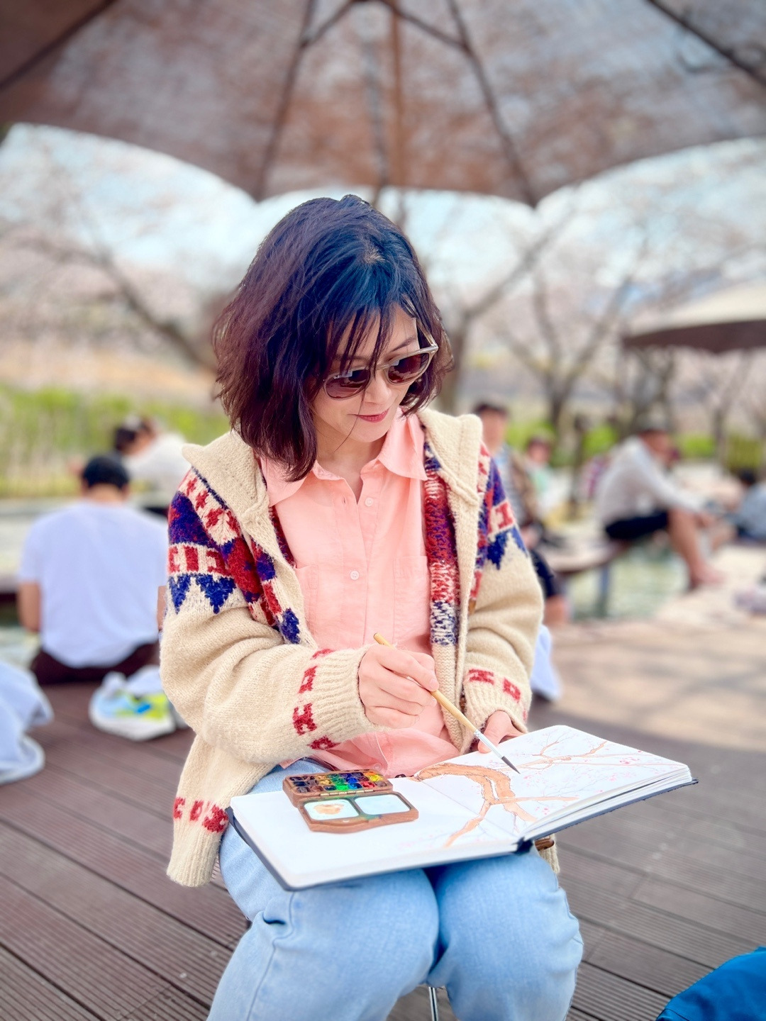 수안보에서 그림 그리는 나.jpg