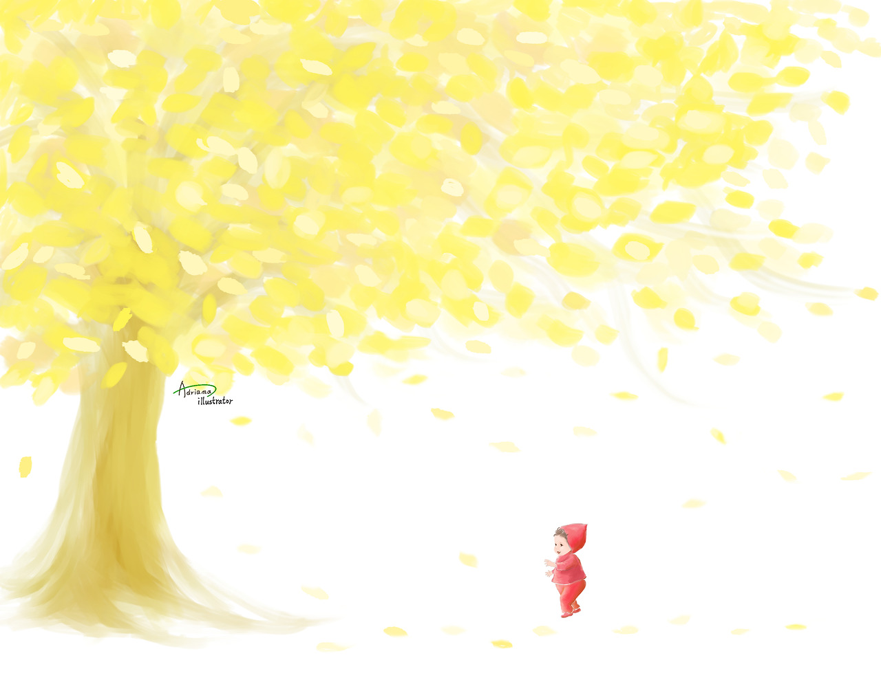 은행나무와 아기.jpg